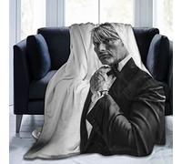 Mads Mikkelsen Parure de lit en peluche avec impression 3D Motif agneau 150 x 125 cm
