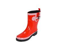 MADSea Bottes Caoutchouc Femme Ocean Pure Rouge de Pluie Demi-Bottes, Taille:40 EU