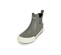MADSea Bottines en caoutchouc unisexe Short Story | Bottes de pluie en caoutchouc Bottes de jardin imperméables Bottes de voile | Tige courte Hauteur cheville, Gris et blanc., 44 EU