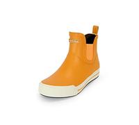 MADSea Bottines en caoutchouc unisexe Short Story | Bottes de pluie en caoutchouc Bottes de jardin imperméables Bottes de voile | Tige courte Hauteur cheville, Jaune et blanc., 39 EU