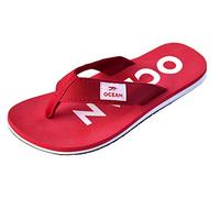 MADSea Femmes Hommes Unisexe Toe Post Mules Ocean Toe Separator Sandales Tongs, Taille:40, Couleur:rouge/blanc