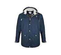 MADSea Veste de pluie Friesennerz pour homme avec doublure en polaire, bleu foncé, XL