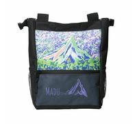 Madu Climb Sac à craie autoportant doublure en polaire poches zippées porte-pinceaux (œuvre d'art violet)