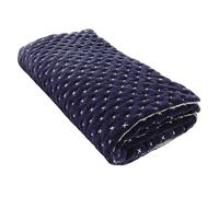 MADURA - Edredon Malo Bleu Nuit en Velours (Uni Cocooning) Décoration pour Maison Salon Chambre Canapé - 90x200 cm