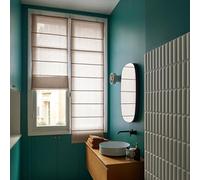 MADURA - Store Bateau CARLINA Ficelle et Bourdon Noir en Lin (Uni Moderne) Décoration pour Maison Salon Chambre Canapé - 60x220 cm