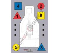 Madwolf Targets Cible Silhouette FBI QIT-99 DEA évaluation pour tir Tactique IPSC, de précision et instinctif spéciale compétition américaine Paper Target (84,1 x 59,4 cm) (Pack 20 Silhouettes)