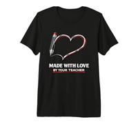 Mady with Love drôle d’école d’enseignement d’Enseignant T-Shirt Haut de Gamme