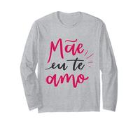 Mae EU Te Amo Mom I Love You Mama Fête des Mères Portugais Manche Longue