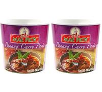 Mae Ploy Panang, Pâte de curry Panang Mae Ploy - Curry thaï authentique - Cuisine thaïlandaise - 400 g (Lot de 2)