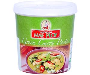 Mae Ploy Thai Green Curry Paste - Curry thaï authentique - Cuisine thaïlandaise - 400 g
