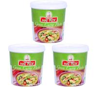 Mae Ploy Thai Green Curry Paste - Curry thaï authentique - Cuisine thaïlandaise - 400 g (Lot de 3)