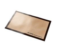 Maé - Toile Pâtissière 400x300mm de Cuisson sur Plaque - Tapis Fibre de Verre Siliconée Anti-Adhérent - Réutilisable - Nettoyage Facile - Conformité Alimentaire, Marron