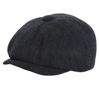 Maeau Casquette Béret Enfant Garçon 4 5 6 7 8 9 Ans Casquette Gavroche Chevron Chapeau Tweed Newsboy Bébé Fille Casquette Plate Irlandaise Retro Gatsby Souple Flat Cap Bleu Marine Basque Hiver Automne