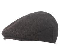 Maeau Casquette Béret pour Enfant Garçon 5 6 7 8 9 10 Ans Casquette Plate Tweed Chevron Chapeau Gavroche Newsboy Fille Casquette Irlandaise Retro Gatsby Flat Cap Marron Foncé Basque Printemps Automne