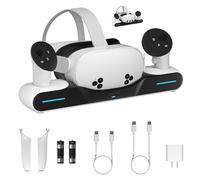 Maecker Station de Charge pour Quest 3/Quest 3S Station de Charge Chargeur magnétique pour Quest 3/3S Accessoires Support de Charge