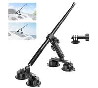 Maectech Kit de quatre ventouses de voiture pour Insta360 - Double couche réglable - Montage pour caméra d'action GoPro - Accessoires pour Insta360 X5