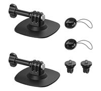 Maectech Support Adhésif Flexible Compatible avec pour Insta360 Helmet Mount X5 X4 X3 Ace Pro Base pour Appareil Photo Action pour Gopro Hero Kit D'installation pour DJI Osmo Action Accessoires pour