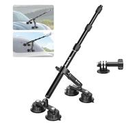 Maectech Support Auto à Quatre Ventouses Pro pour Insta360 Bâton de Selfie Amélioré et Épais Ventouse à Double Couche Réglable pour Supports de Caméras Action pour GoPro Accessoires pour Insta360 X5 U