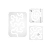 Mäder Quilting Templates Acryldiy Quilt frame Quilt ruler for household machine 3PCSBencils