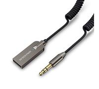 MaedHawk Récepteur Bluetooth 5.3 pour Voiture, Récepteur Aux 3.5mm USB Bluetooth Autoradio Amplificateur, Enceinte Casque Filaire, Appel Mains Libres