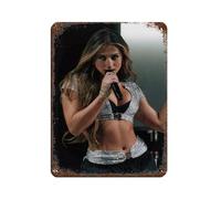 MAEDRW Poster rétro en métal avec inscription « Canadian Female Singer Tate Mcrae » - Décoration murale - 30 x 40 cm