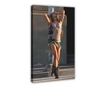 MAEDRW Poster sur toile, chanteur canadien Tate Mcrae, style cadre, 50 x 75 cm