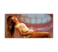 MAEDRW Poster sur toile de la chanteuse canadienne Tate Mcrae 25 x 50 cm