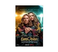 maehbya Poster du film Eurovision Song Contest The Story of Fire Saga - Décoration pour chambre à coucher, bureau, chambre - Cadeau - 30 x 45 cm