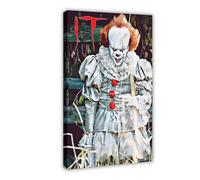 maehbya Poster It Stephen King sur toile pour décoration de chambre à coucher, bureau, chambre, cadeau (50 x 75 cm)