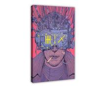 maehbya Poster Neuromancer sur toile pour décoration de chambre à coucher, bureau, chambre, cadeau (50 x 75 cm)