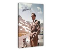 maehbya Poster sur toile Sean Connery James Bond 007 - Décoration murale pour salon, chambre à coucher - 20 x 30 cm