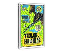 maehbya Taylor Hawkins Tribute Concert Wembley Stadium London Poster sur toile Décoration murale pour salon, chambre à coucher 40 x 60 cm