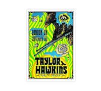 maehbya Taylor Hawkins Tribute Concert Wembley Stadium London Poster sur toile pour décoration de chambre à coucher, bureau, cadeau (60 x 90 cm)