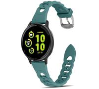 MaEiol 20mm Silicone Bracelet pour Garmin Forerunner 570 42mm /Forerunner 165/165 Music/Garmin Approach S50/S44 / Vivoactive 6/5 / Venu Sq 2, Respirant Sport Bracelets pour Femmes Hommes - Vert