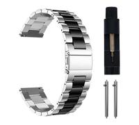 MaEiol 22mm Bracelets Métal pour Amazfit Active Max/Amazfit Balance 2/Balance/Amazfit Bip 6/Bip 5/5 Unity/GTR 4 /GTR 3 Pro, Business Acier Inoxydable Remplacement pour Femmes Hommes