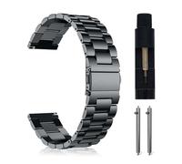 MaEiol 22mm Bracelets Métal pour Xiaomi Watch S4 /S4 Sport/Xiaomi Redmi Watch 5 Active /5 Lite, Bracelet Business Acier Inoxydable Remplacement pour Hommes Femmes - Gris