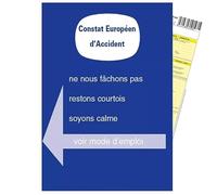 Maelsa® - 4 CONSTATS EUROPÉEN D'ACCIDENT Amiable AGRÉÉ pour ASSURANCES France ET Europe - QUANTITE AU Choix (4)