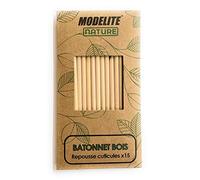 Maelsa - Bâtonnet bois repousse cuticules X15 - bâtonnets pousse cuticules repousse les petites peaux de la base de l'ongle