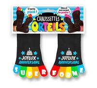 Maelsa Chaussette Orteils Joyeux Anniversaire Super Forme - Bleu