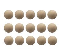 Maelsa® Lot de 15 cochonnets, buts pour Jeu de pétanque, visibilité Terrain, Accessoire Jeu de Boule - Matière : Bois - Couleur Naturel - Taille : 3 cm - Quantité 15. (Lot de 15, Bois Naturel)