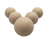 Maelsa® Lot de 5 cochonnets, buts pour Jeu de pétanque, visibilité Terrain, Accessoire Jeu de Boule - Matière : Bois - Couleur Naturel - Taille : 3 cm - Quantité 5. (Lot de 5, Bois Naturel)