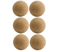 Maelsa Lot de 6 Balles de Baby Foot Neuve en liège, Poids = 7 grammes, Couleur liège Naturel diamètre : 35mm. Ces balles sont utilisables et compatibles dans Tout Type de Baby-Foot babyfoot