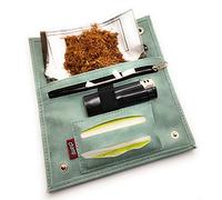 Maelsa® Pochette à tabac Porte-tabac et filtres pour Homme et Femme 30/50 g avec compartiments pour Filtres, Papier et Briquet, Couleur aléatoire selon disponibilités