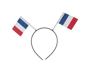 Maelsa® - SERRE-TETE FRANCE BLEU BLANC ROUGE DRAPEAU 13X28CM SUPPORTER