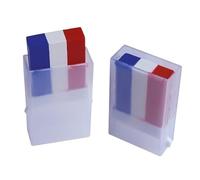 Maelsa® Tout pour le supporter FRANCAIS ( JO, Hand, Foot,Basket...) Echarpe, Sifflet, Perruque, TapTap, Maquillage, Drapeaux .. A vous de choisir (Maquillage BBR)