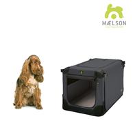 MAELSON Doux Chenil Boîte de Transport, Pliable - Anthracite - 72 x 51 Reisebox