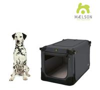 MAELSON Doux Chenil Boîte de Transport, Pliable - Anthracite - 82 x 59 Reisebox