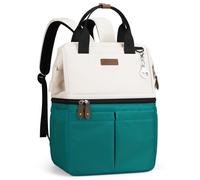 Maelstrom - Sac à dos isotherme à double étage pour 36 canettes, doux, étanche et léger pour homme et femme, parfait pour les voyages à la plage, le camping et le travail, beige et gris