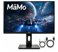 MäMo Moniteur 4K UHD IPS de 27", calibré en usine, 65 W USB-C | 95 % d'espace de couleur DCI-P3, 10,7 milliards de couleurs, sans scintillement, réglable en hauteur, HDMI 2.1, DP 1.4