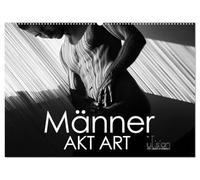 Männer AKT Art (Wandkalender 2026 DIN A2 quer), CALVENDO Monatskalender: Stilvolle Männer - Akte in ästhetischer Abstraktion aus Linien und Körpern
